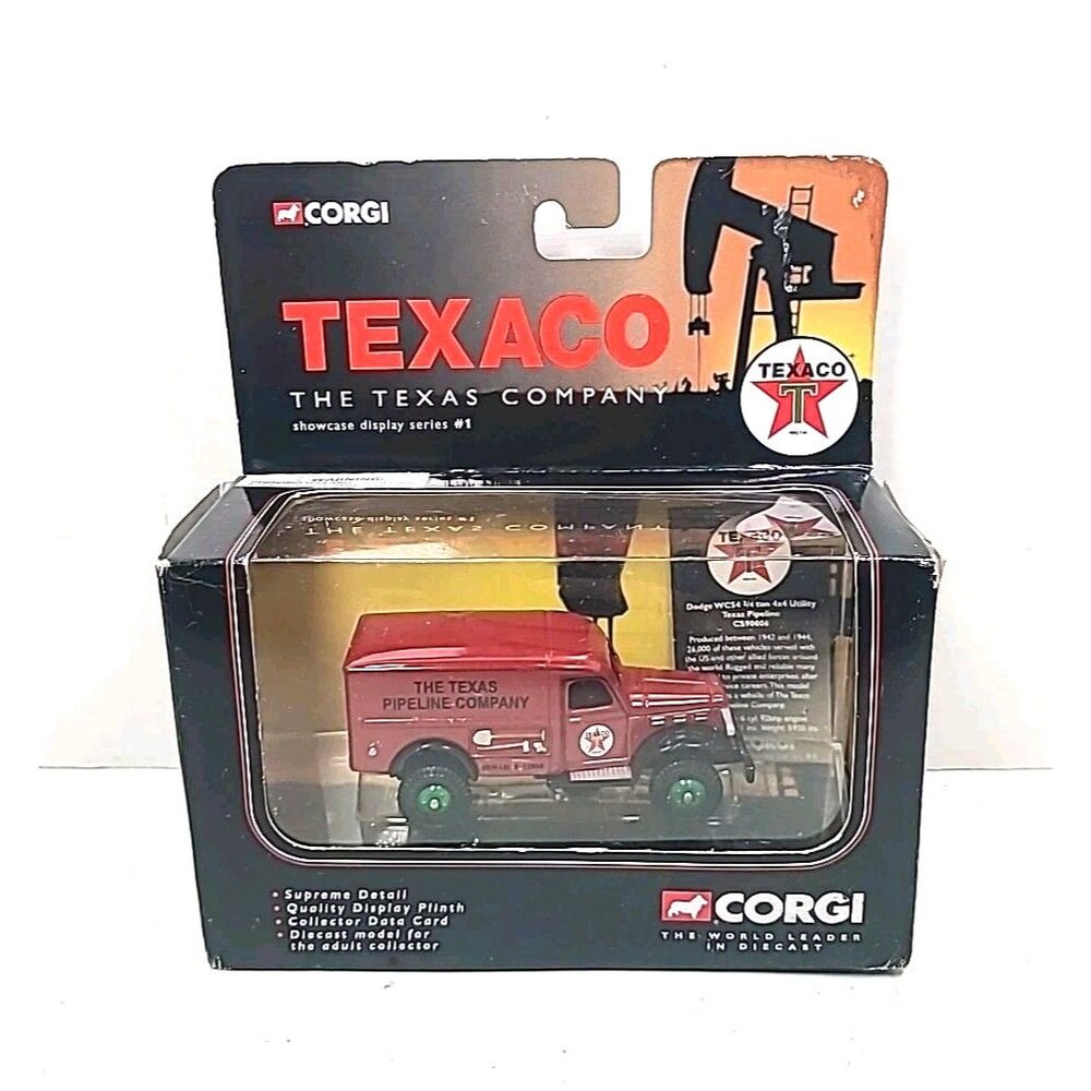 Corgi Texaco Dodge 4x4 Utility Texas Pipeline Diecast 2001 NOS